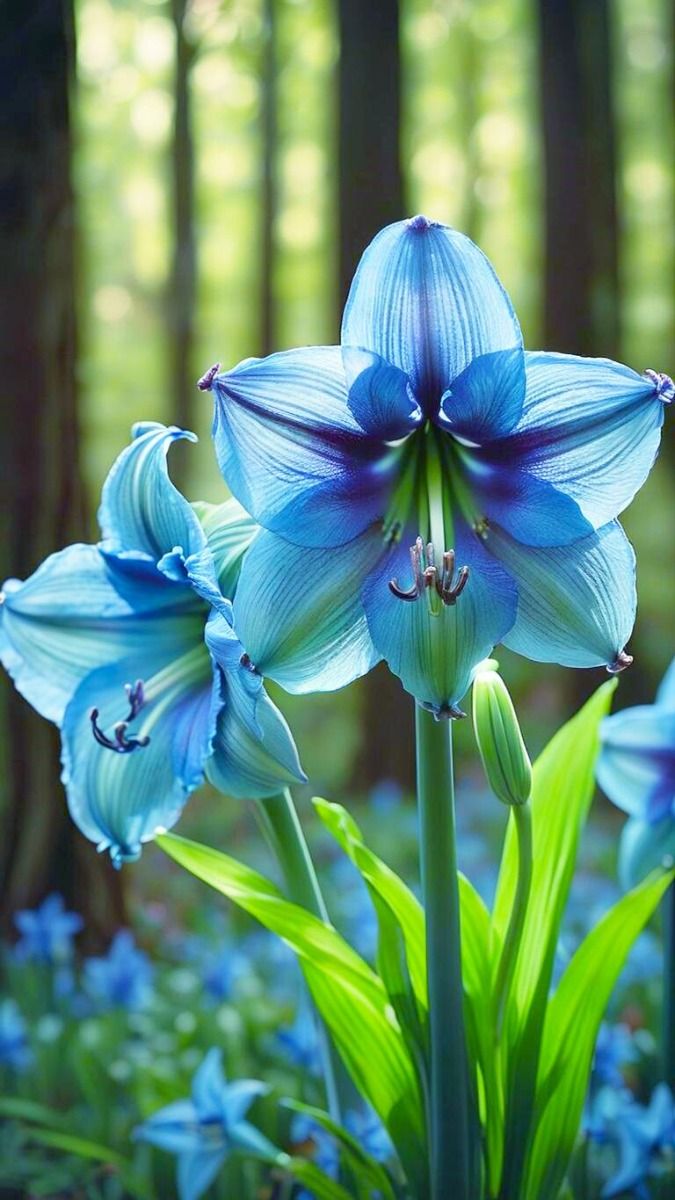 Blue Hippeastrum Flower seeds for Planting - Hardy Variety, Heirloom & GMO Free Seeds for Home Garden