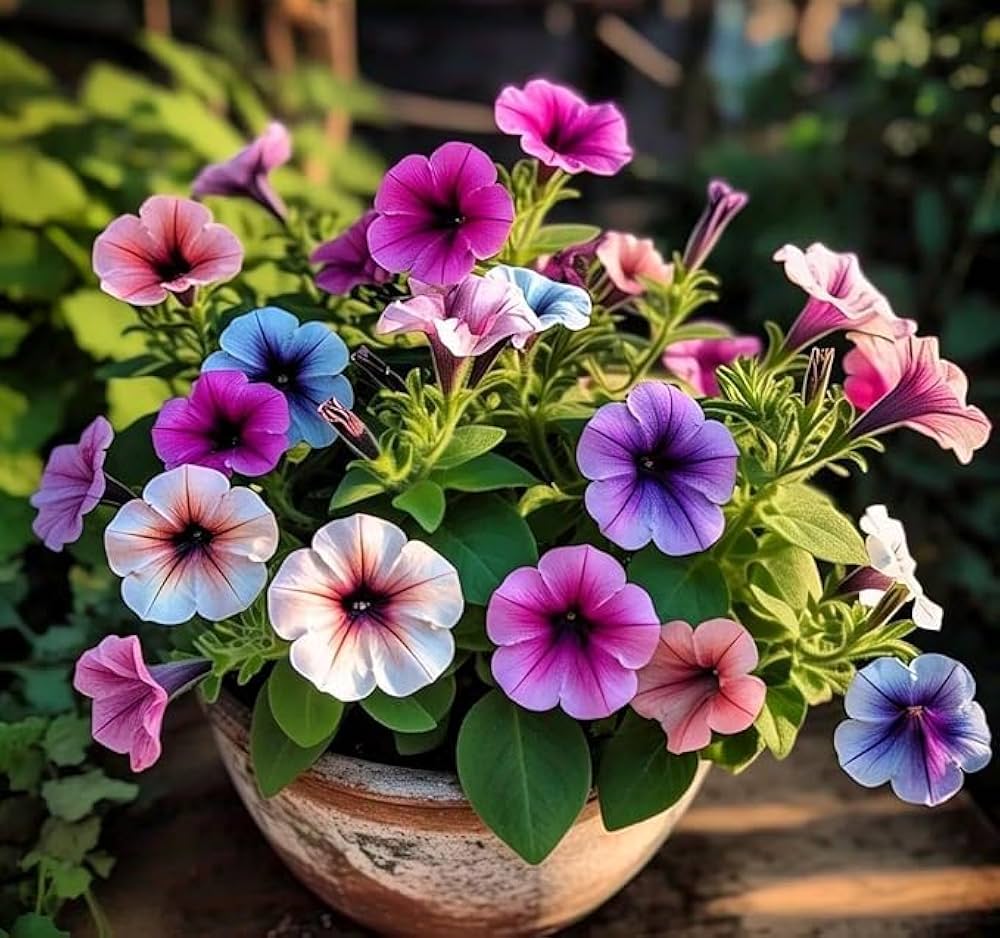 Violet Hanging Petunia Seed for Plantings for Planting for Vibrant Garden Planting Heirloom Non-GMO Seeds