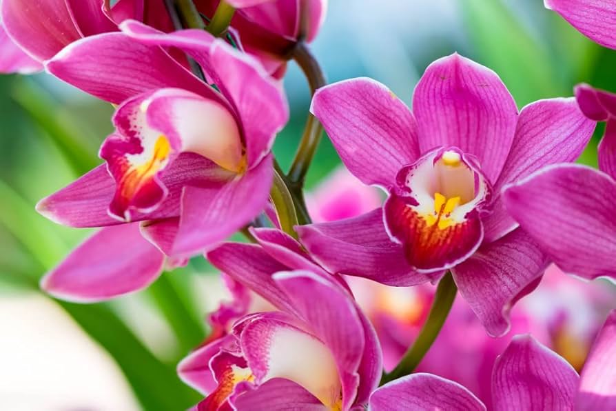 Phalaenopsis Orchid Flower seeds blooming in flower beds, containers, borders, and pollinator-friendly gardens