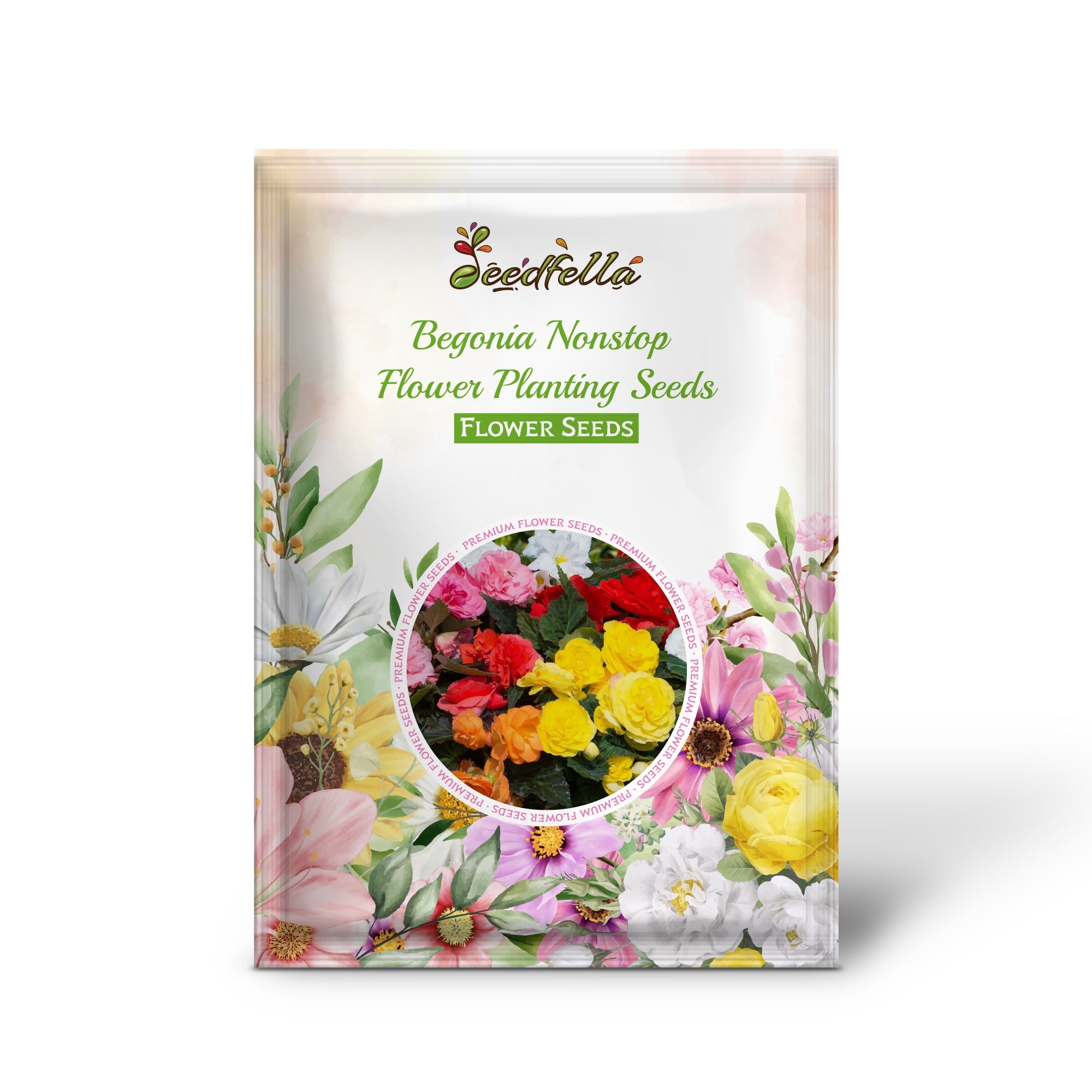 Begonia Nonstop Flower Planting Seeds for Vibrant Blooms - Perfect for Gardens and Containers