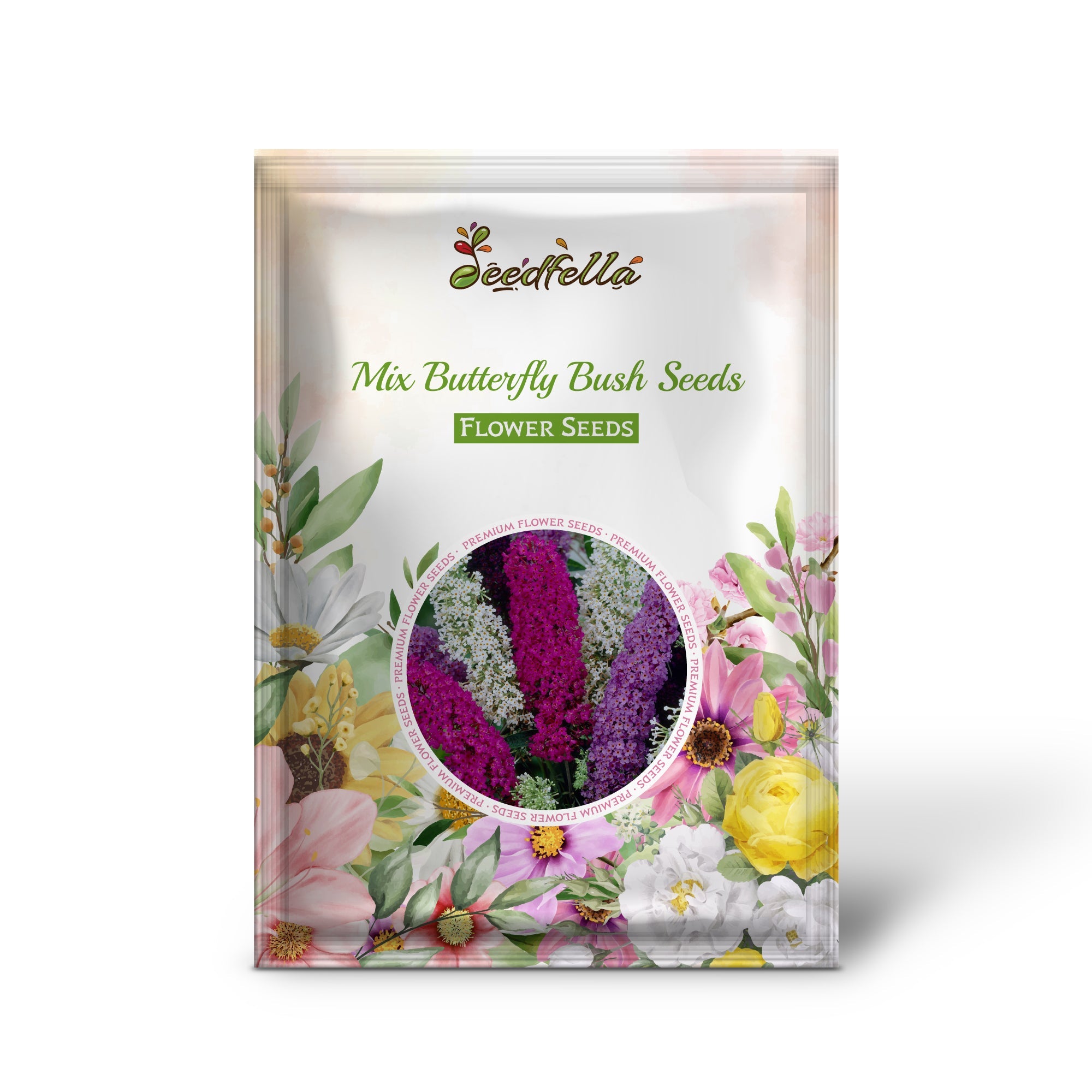 Mix Butterfly Bush Seeds for Planting - Vibrant Flower Mix for Butterfly Gardens, Easy to Grow