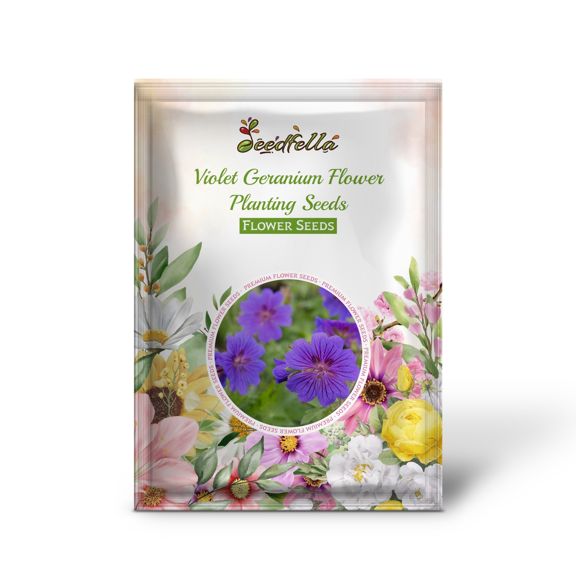 Violet Geranium Flower Planting Seeds for Colorful Gardens