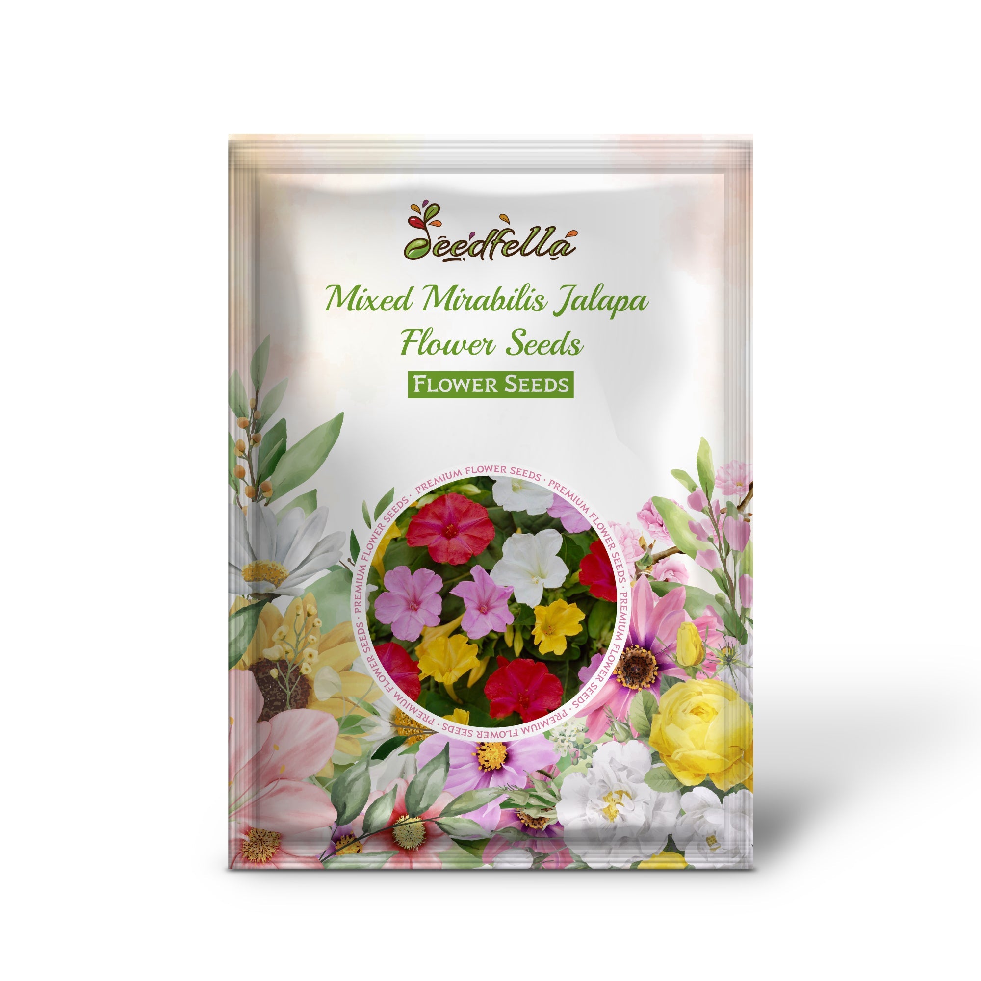 Mixed Mirabilis Jalapa Flower Seeds for Planting Fragrant Annual Blooms for Your Garden.