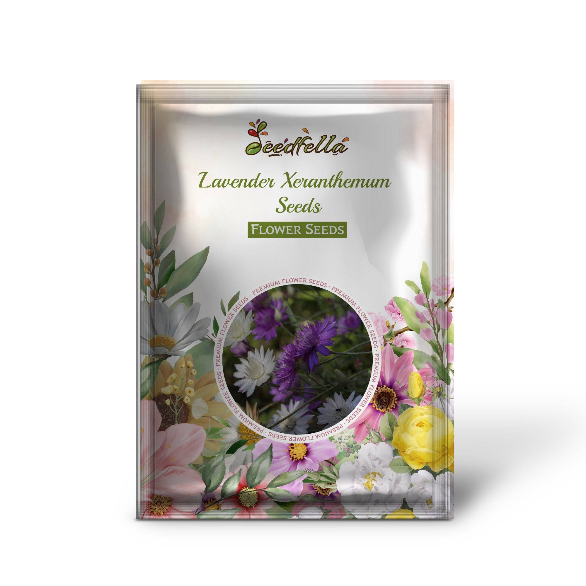 Lavender Xeranthemum Seeds for Planting - Annual Flower Seeds for Vibrant Blooms