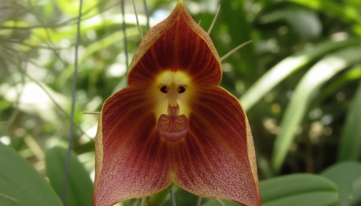Brown Monkey Orchid Flower seeds for Planting - Hardy Variety, Heirloom & GMO Free Seeds for Home Garden