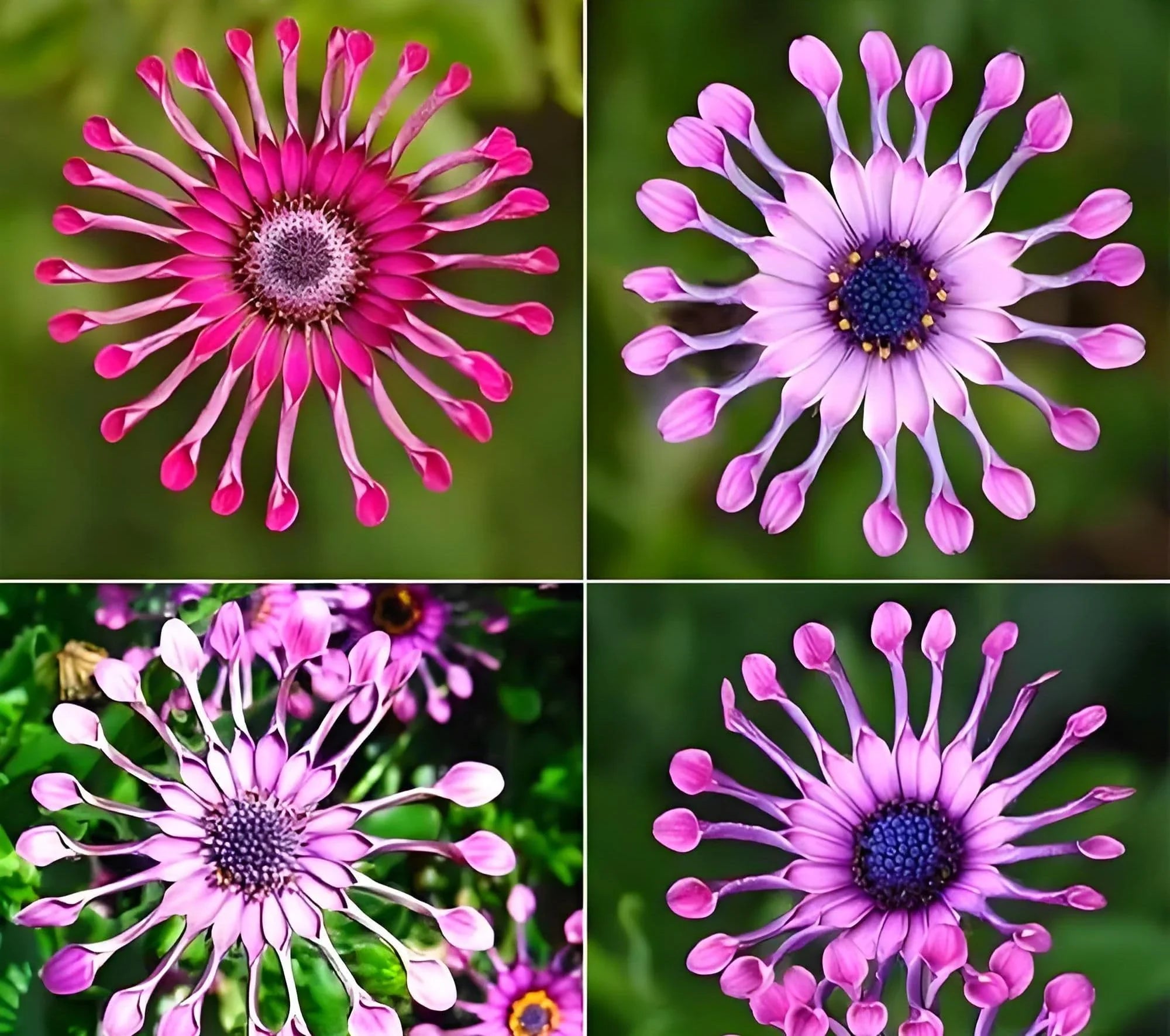 White and Purple Omeris flowering seeds for gardens