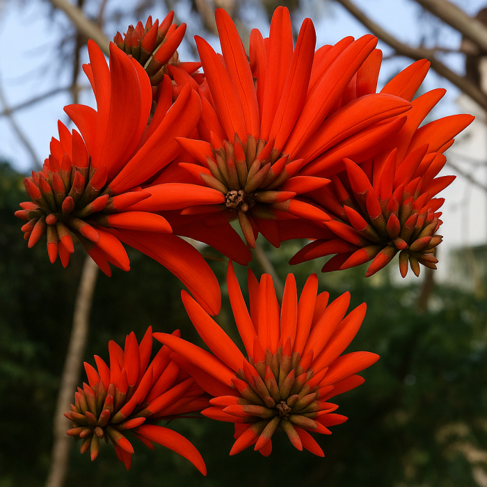 Orange Green Erythrina Flower seeds for Planting - Cottage Garden Essential, Heirloom & GMO Free Seeds for Home Garden