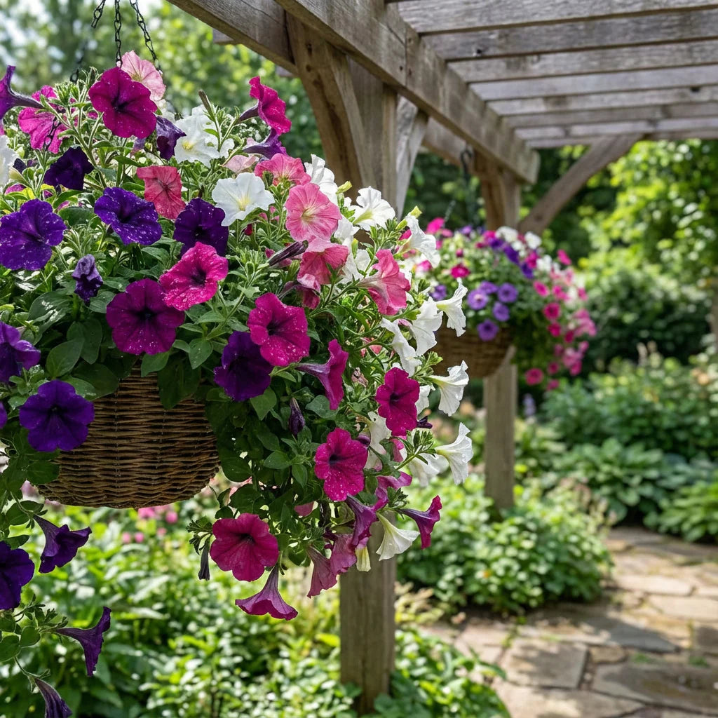Violet Hanging Petunia Seeds for Vibrant Garden Planting