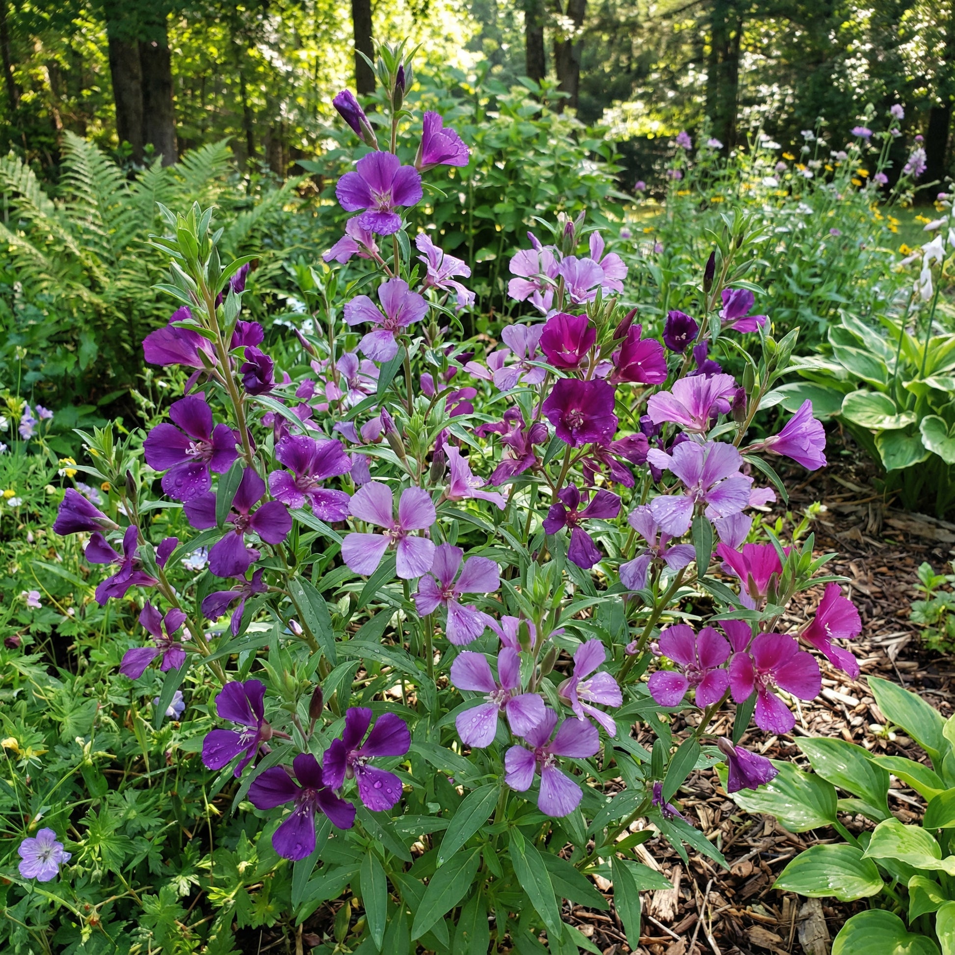 Purple Elegant Clarkia Seeds for Planting Vibrant Annual Flower Blooms Heirloom Non-GMO Seeds