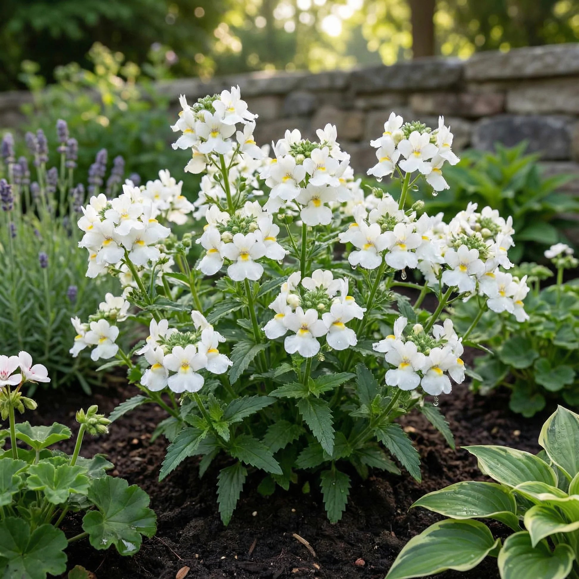White Nemesia Strumosa Flower Seeds for Planting Seed for Elegant Garden Accents
