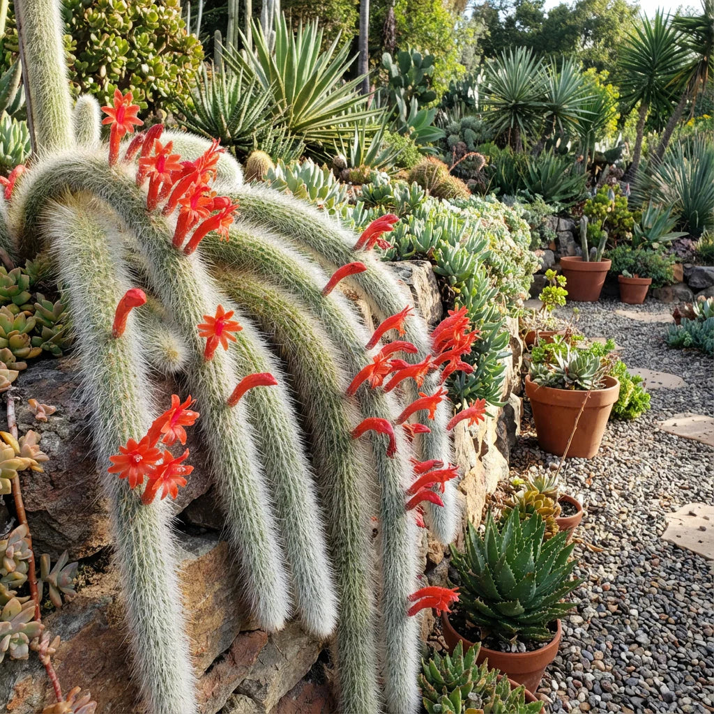 Monkey Tail Cactus Flower Seeds for Planting Unique Cacti for Your Garden - Evergrowseeds