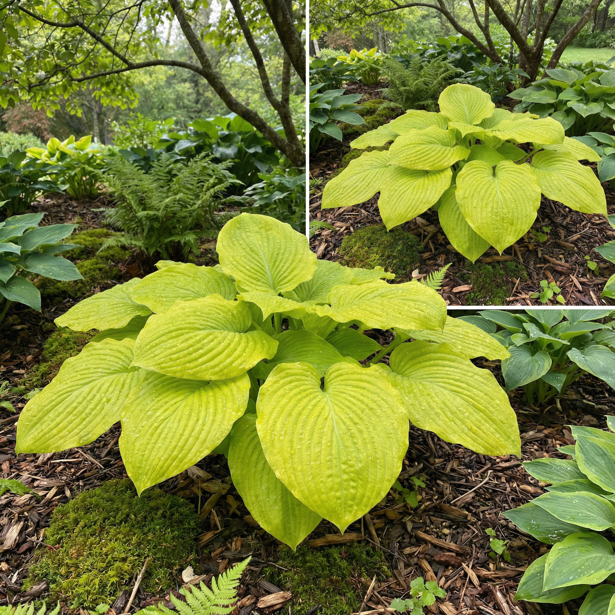Evergrowseeds Hosta seeds for planting, heirloom non-GMO perennial shade plant with lush green foliage, flower seeds for garden planting.