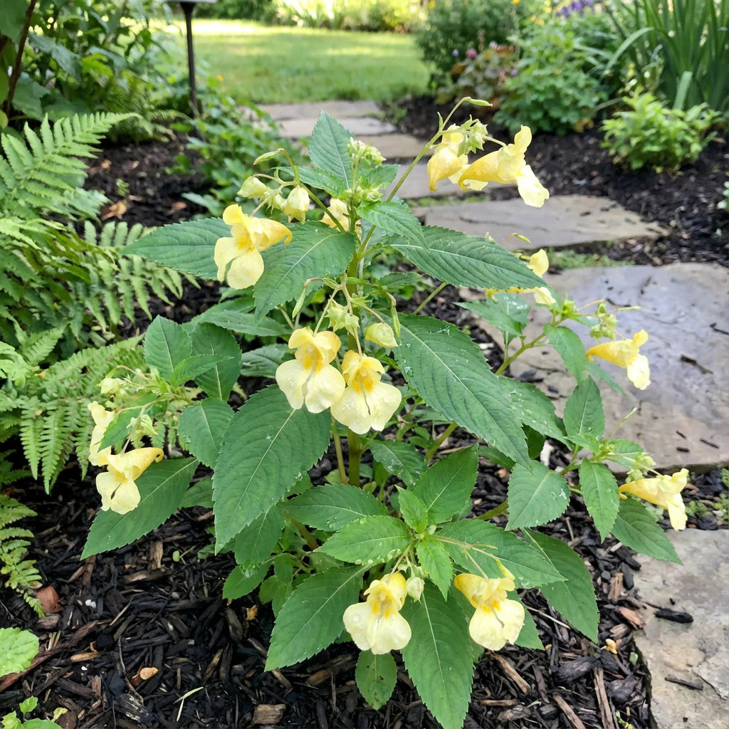 Balsam Flower Seed for Plantings for Planting - Yellow Blooms for Your Garden Planting Heirloom Non-GMO Seeds
