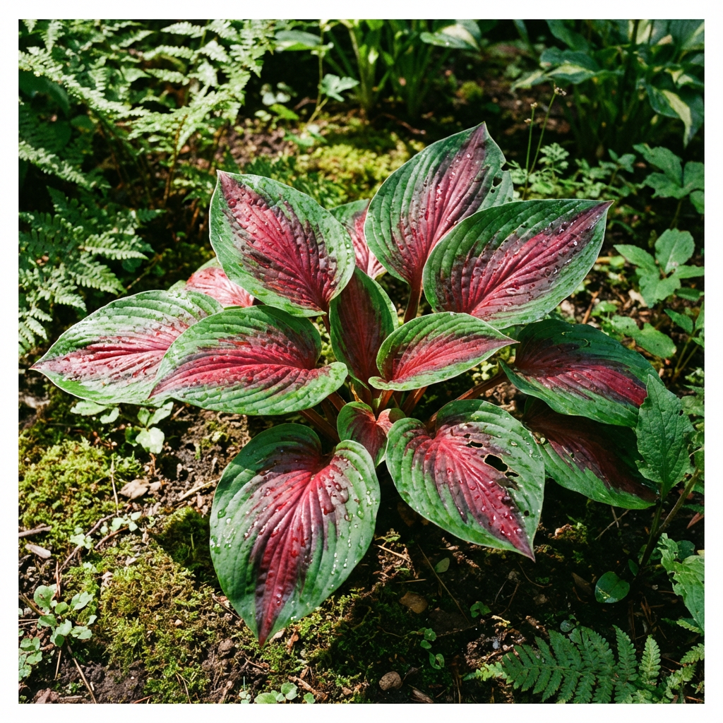 Evergrowseeds Hosta seeds for planting, heirloom non-GMO perennial shade plant with lush green foliage, flower seed variety.