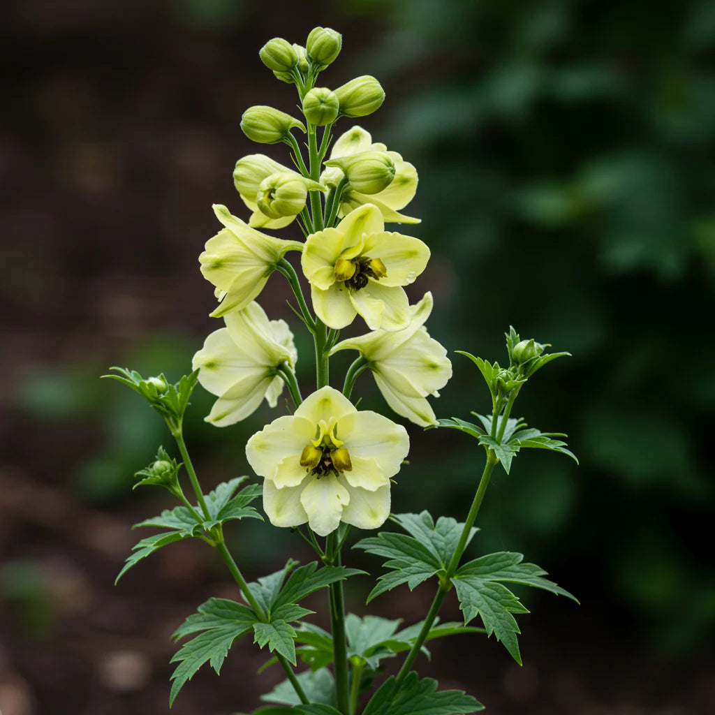 Yellow Delphinium Flower Seeds for Planting | Vibrant Perennial Blooms Heirloom Non-GMO Seeds