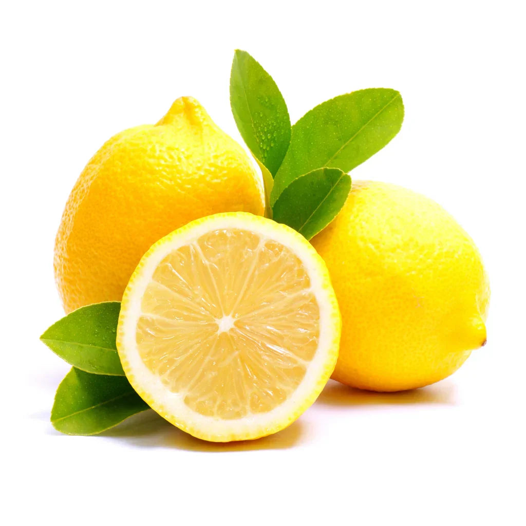 Lemon tree thriving in full sun in backyard garden