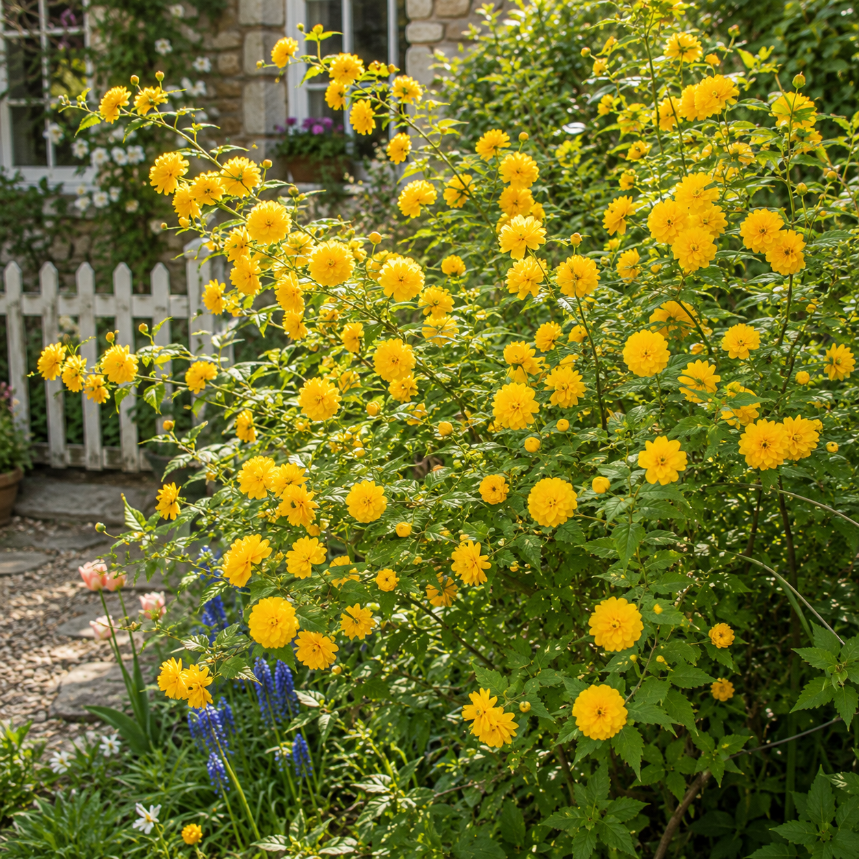 Yellow Kerria Japonica Flower: A Bright and Cheerful Addition to Your Garden