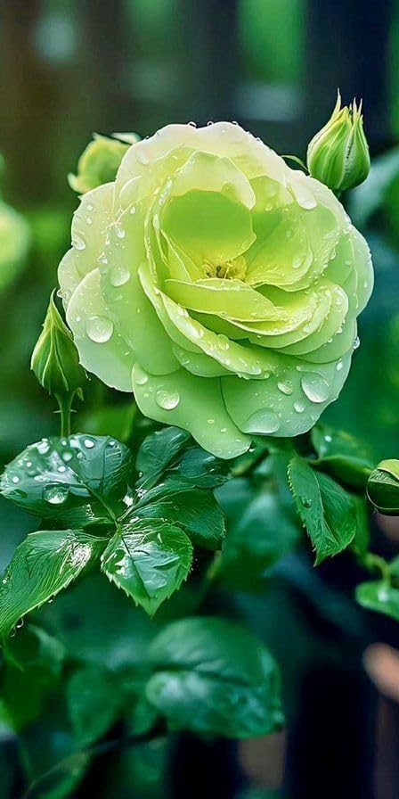 Light Green Rose Flower seeds for Planting - Fragrant Blossoms, Heirloom & GMO Free Seeds for Home Garden