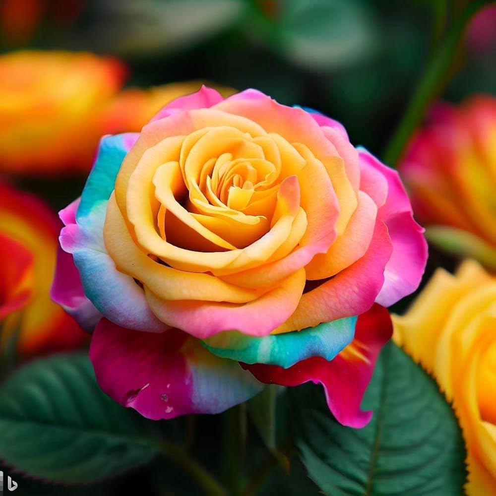 Holland Rainbow Rose Rosa spp. Seeds for Planting - Perfect for Flower Bed & Garden
