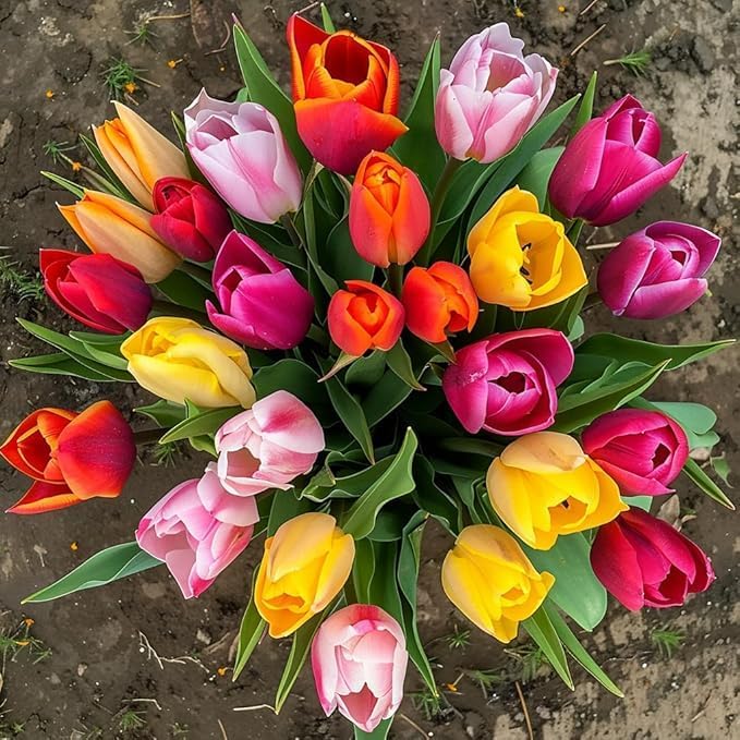 Tulip Flower Tulipa spp. Seeds for Planting in Flower Bed & Garden