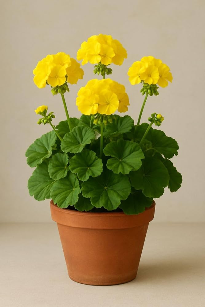 Geranium Yellow Flower seeds for Planting - Colorful Display, Heirloom & GMO Free Seeds for Home Garden