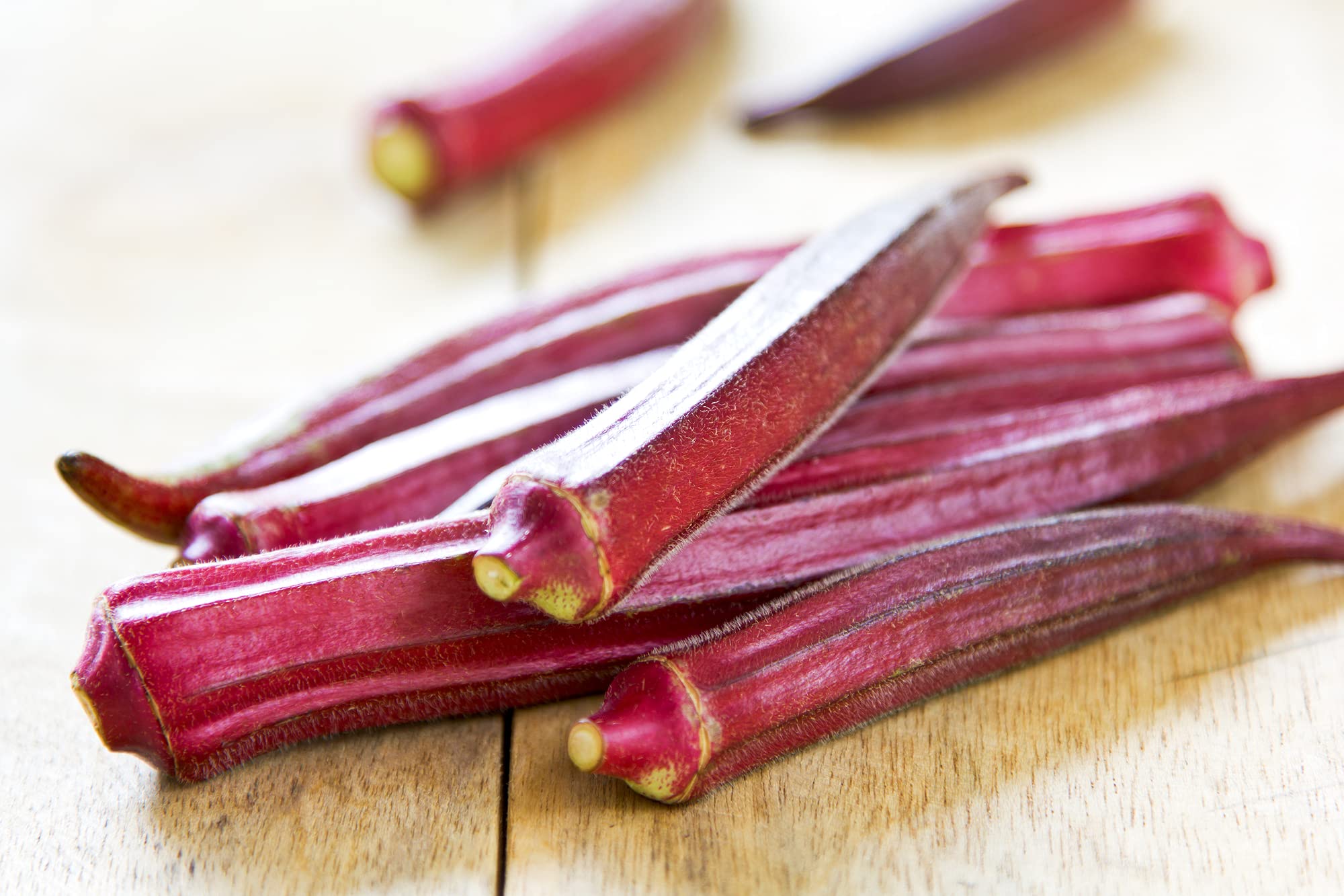 Seltene KochenFlowers Okra Red Burgundy Seeds for Planting - Perfect for Vegetable Garden