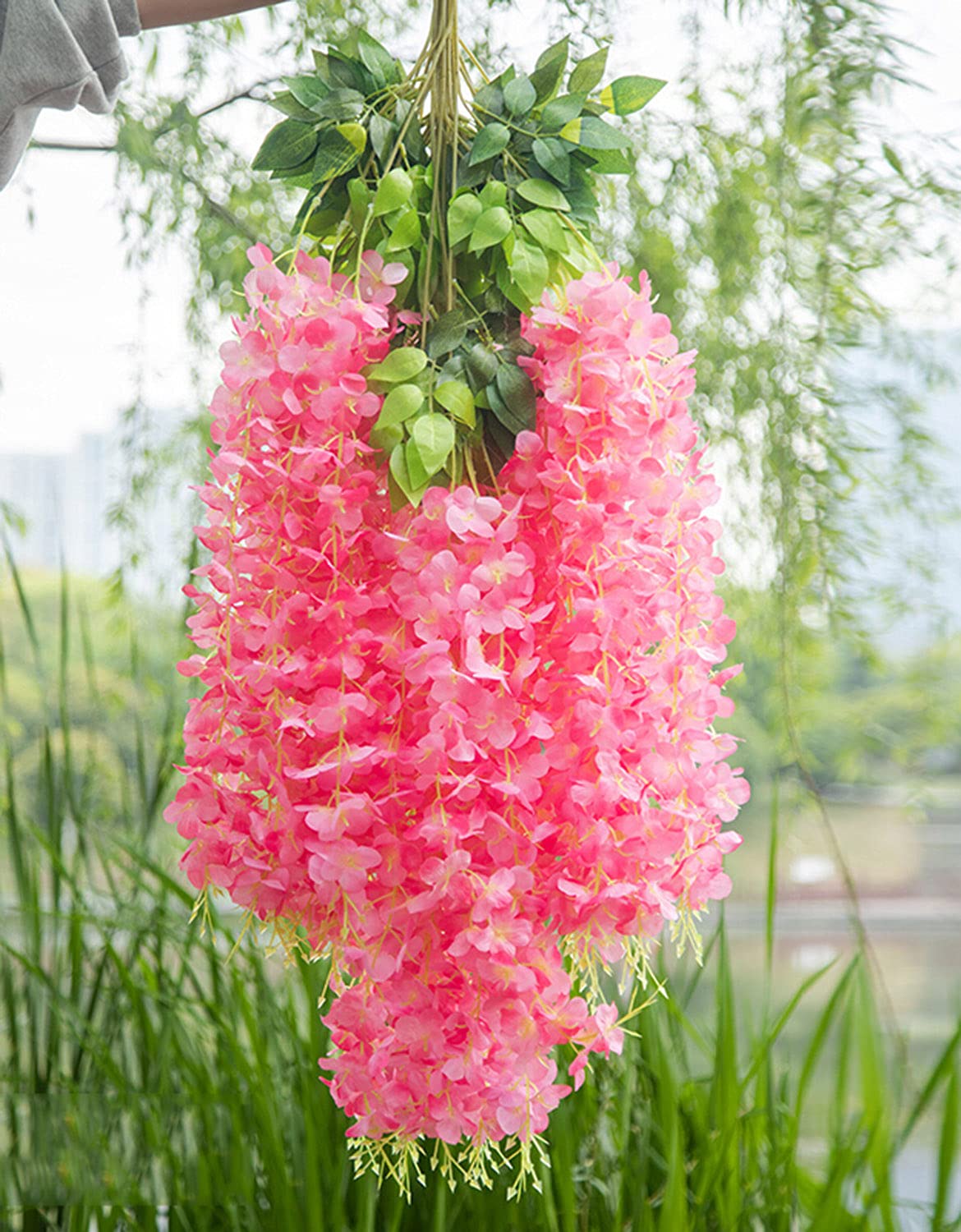 Lanterna of Flowers Semi Fuchsia Hanging Flowers