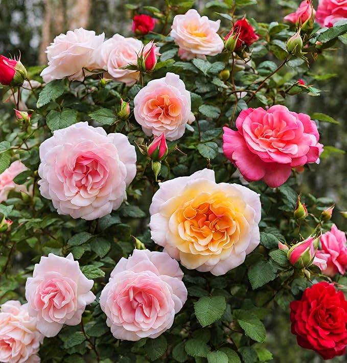 Mixed Colors Rose Flower Seeds for a Colorful Rose Garden