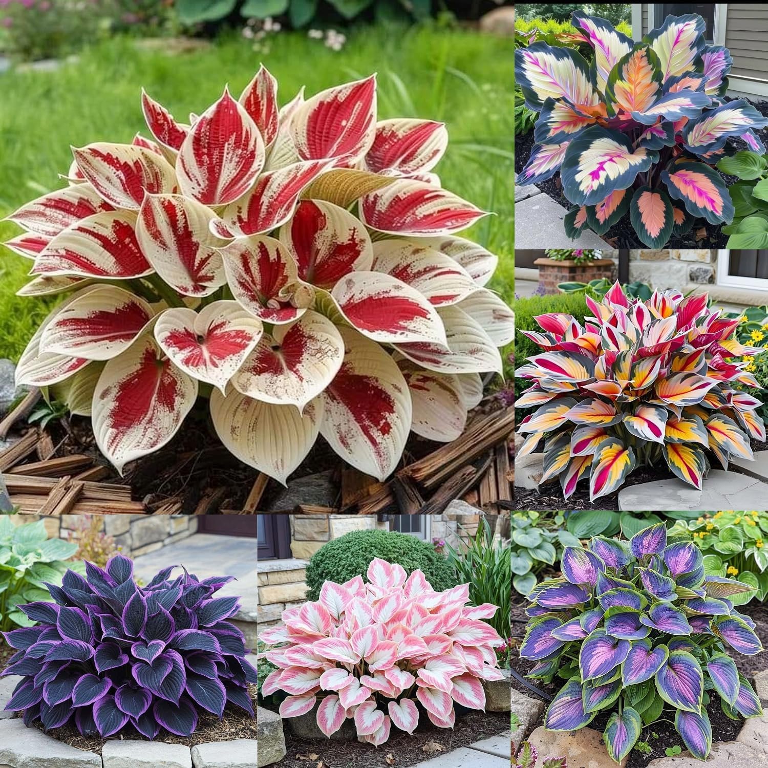 Hosta Mix Flower Planting Seeds for Lush Garden Design - Perennial Seed Collection - Evergrowseeds