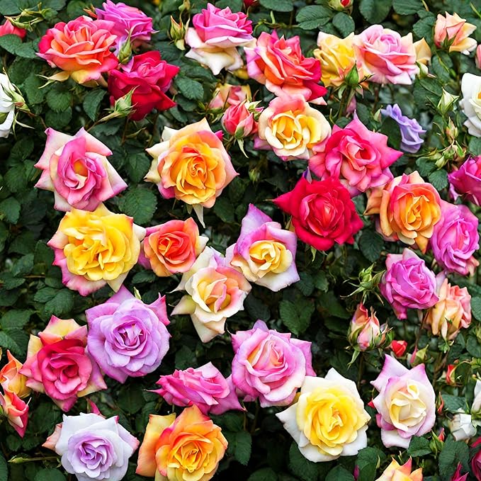 Mixed Colors Rose Flower Seeds for a Colorful Rose Garden