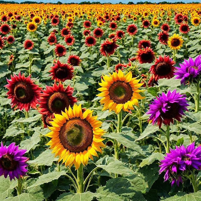Mini Rainbow Sunflower Seeds, Ornamental Bonsai Plants
