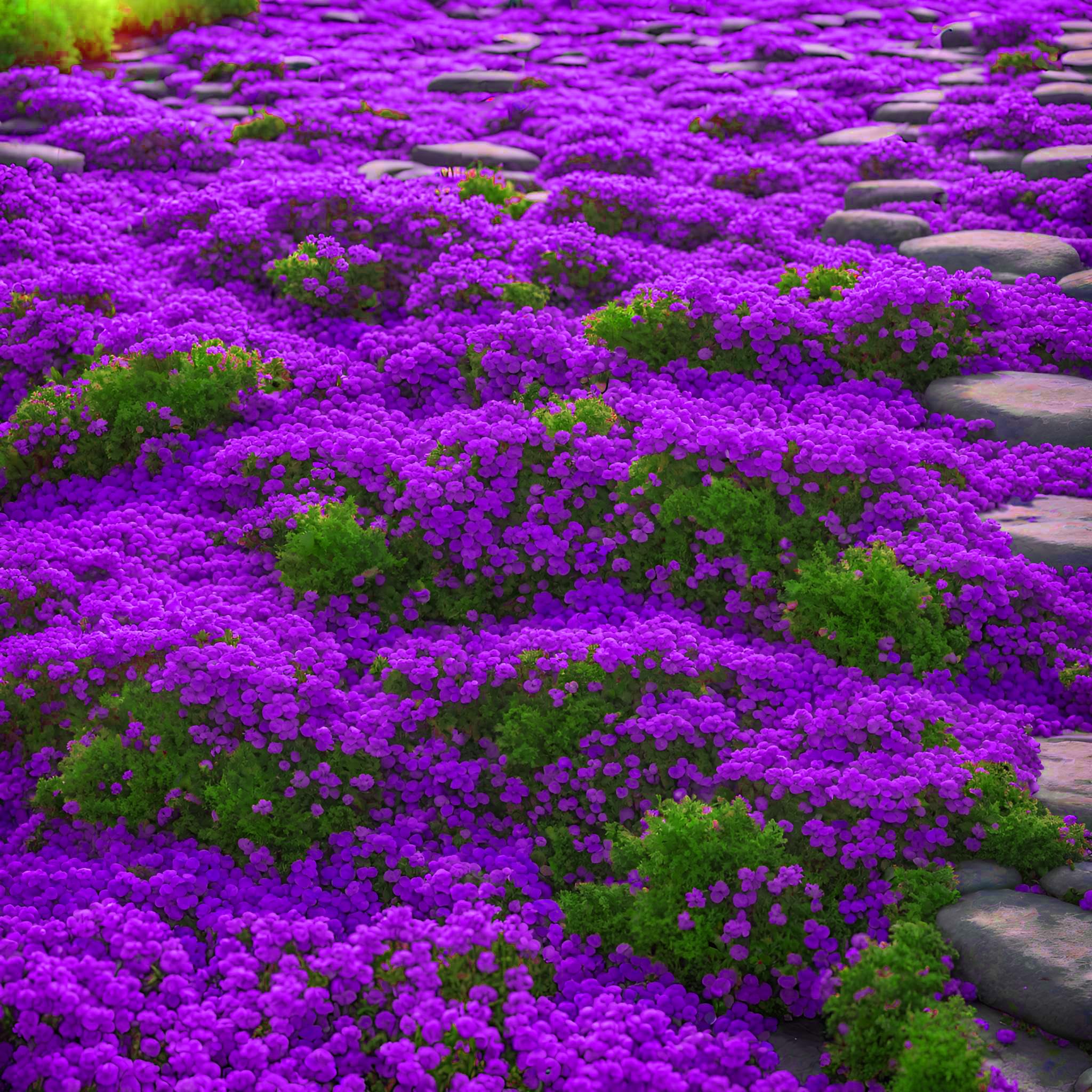 Mix Creeping Thyme Flower seeds for Planting - Sun Loving, Heirloom & GMO Free Seeds for Home Garden