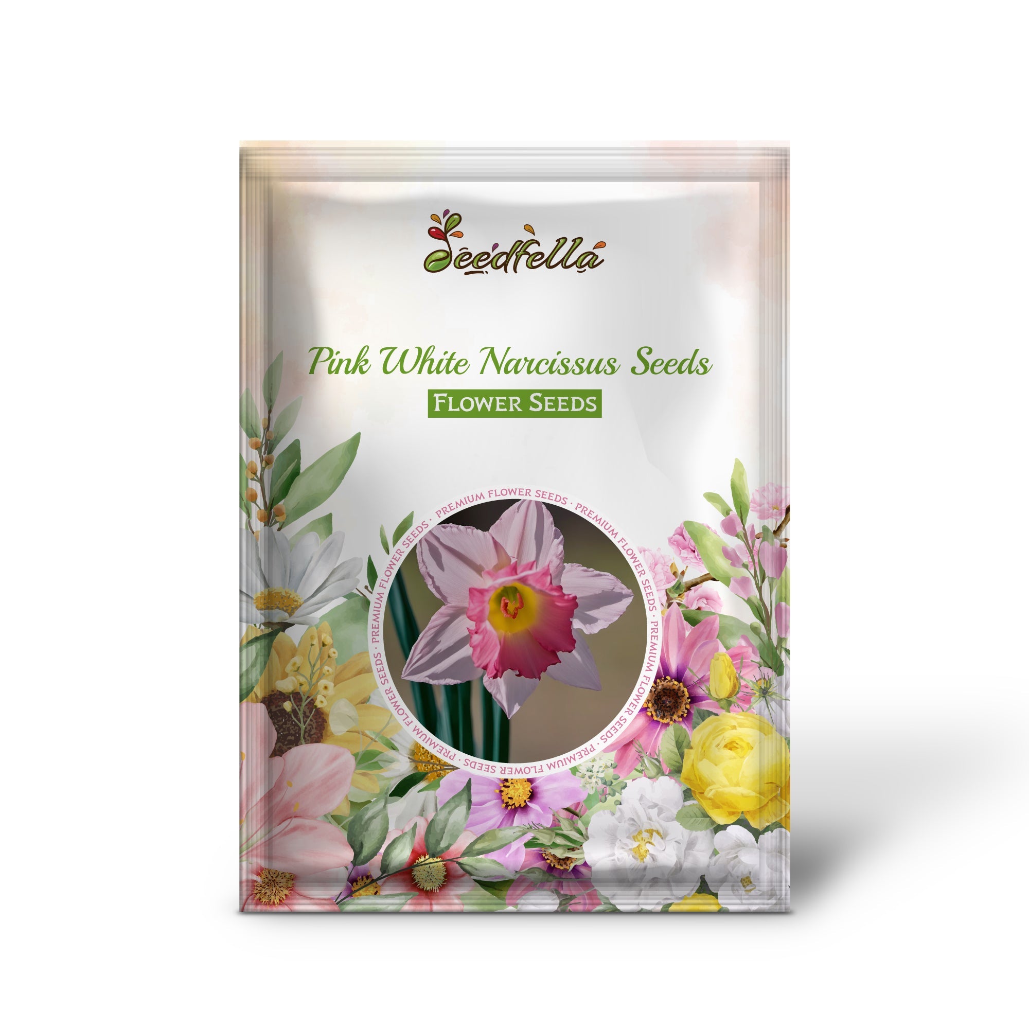 Pink White Narcissus Seeds for Planting  Elegant Spring Blooms
