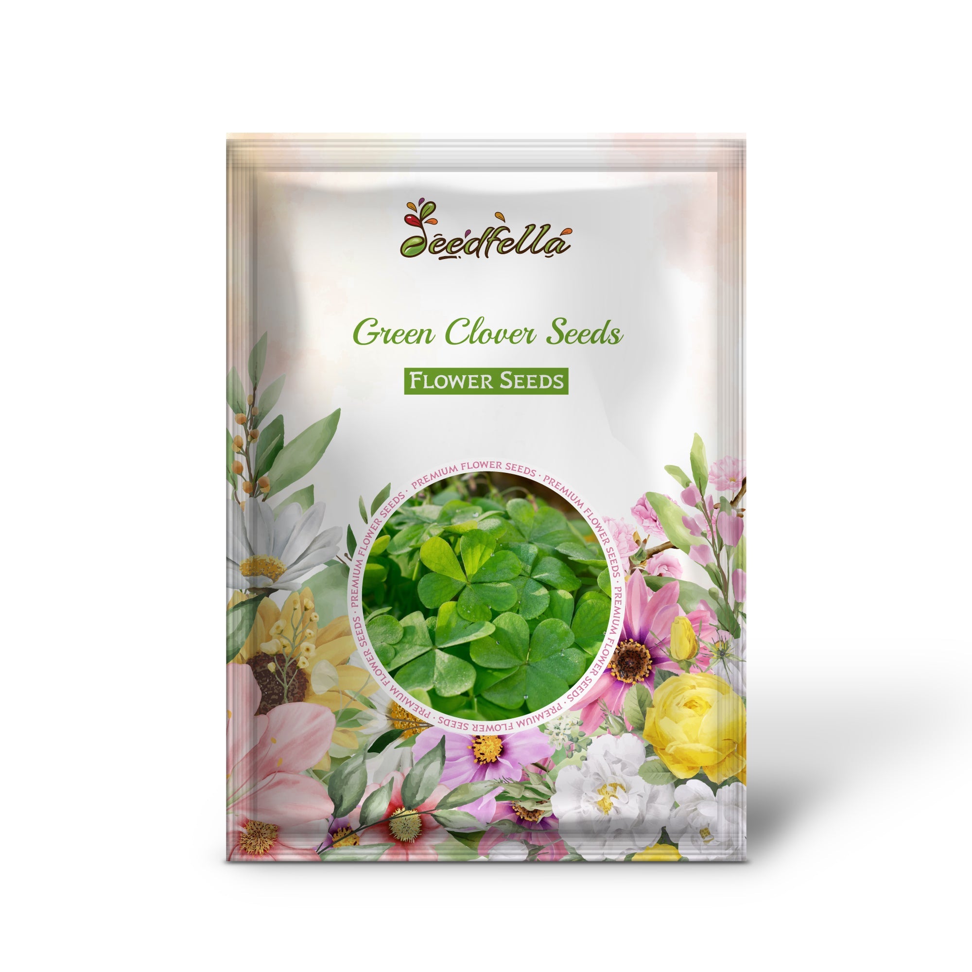 Green Clover Seeds for Planting - Hardy Perennial Flowering Clover Garden Seeds