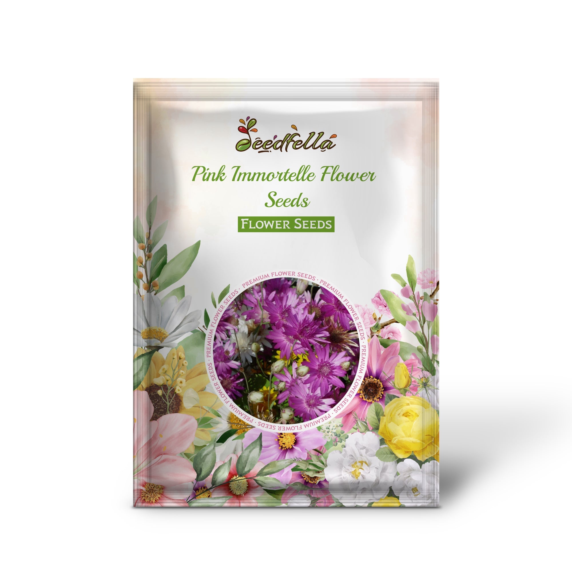 Pink Immortelle Flower Seeds for Planting  Beautiful Everlasting Blooms for Your Garden