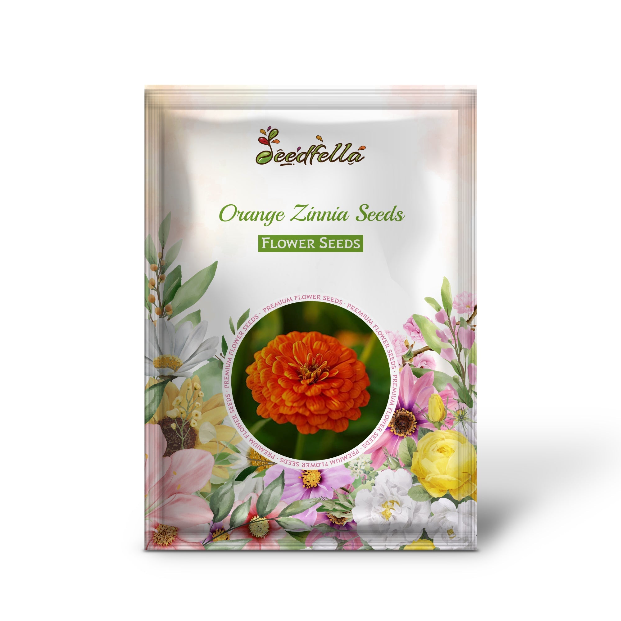 Orange Zinnia Seeds  Garden Essentials for Colorful Blooms