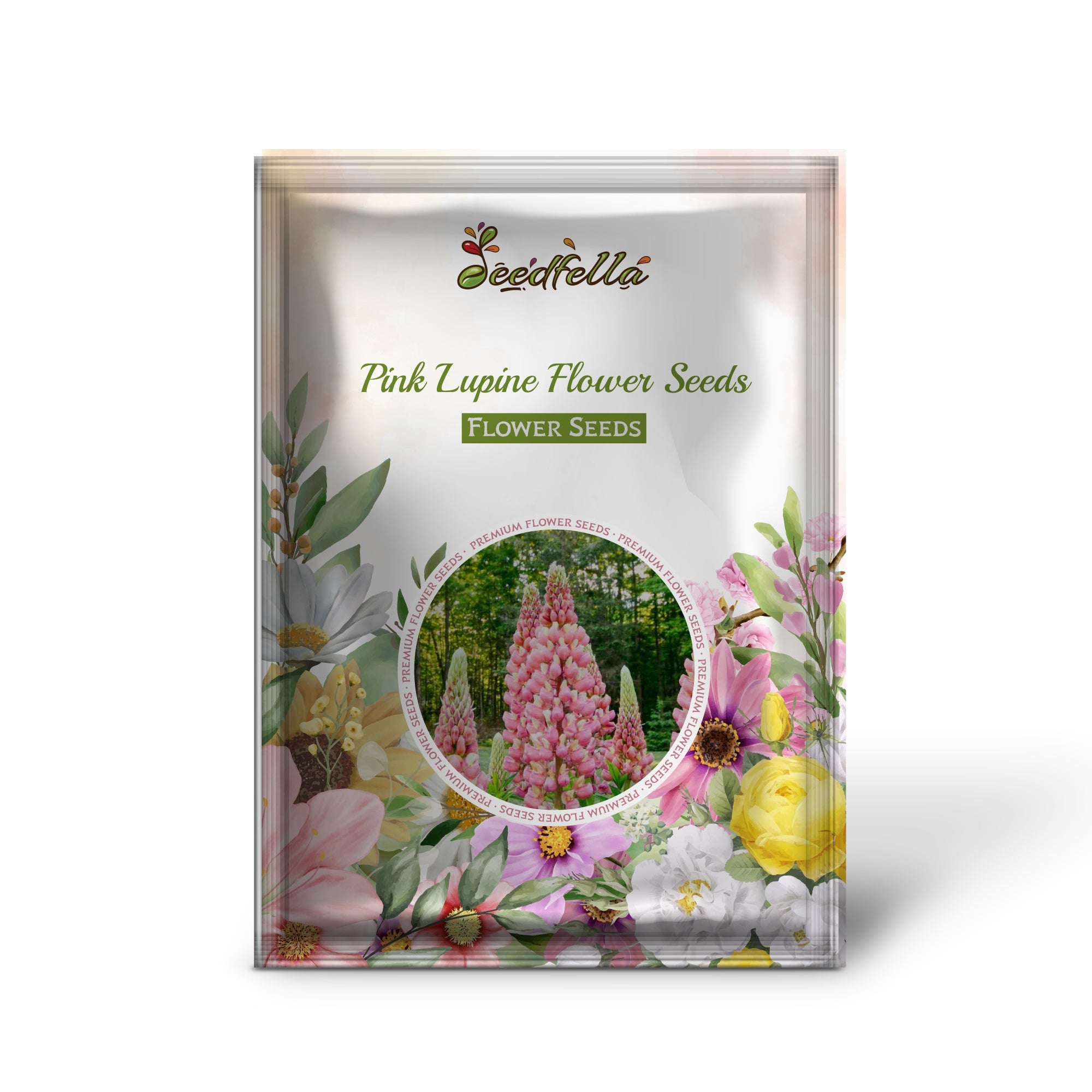 Pink Lupine Flower Seeds - Vibrant Planting Seeds for Colorful Gardens