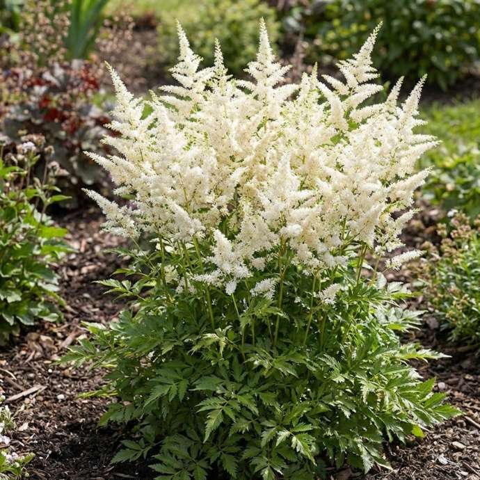 Cream Astilbe Flower seeds for Planting - Drought Tolerant, Heirloom & GMO Free Seeds for Home Garden