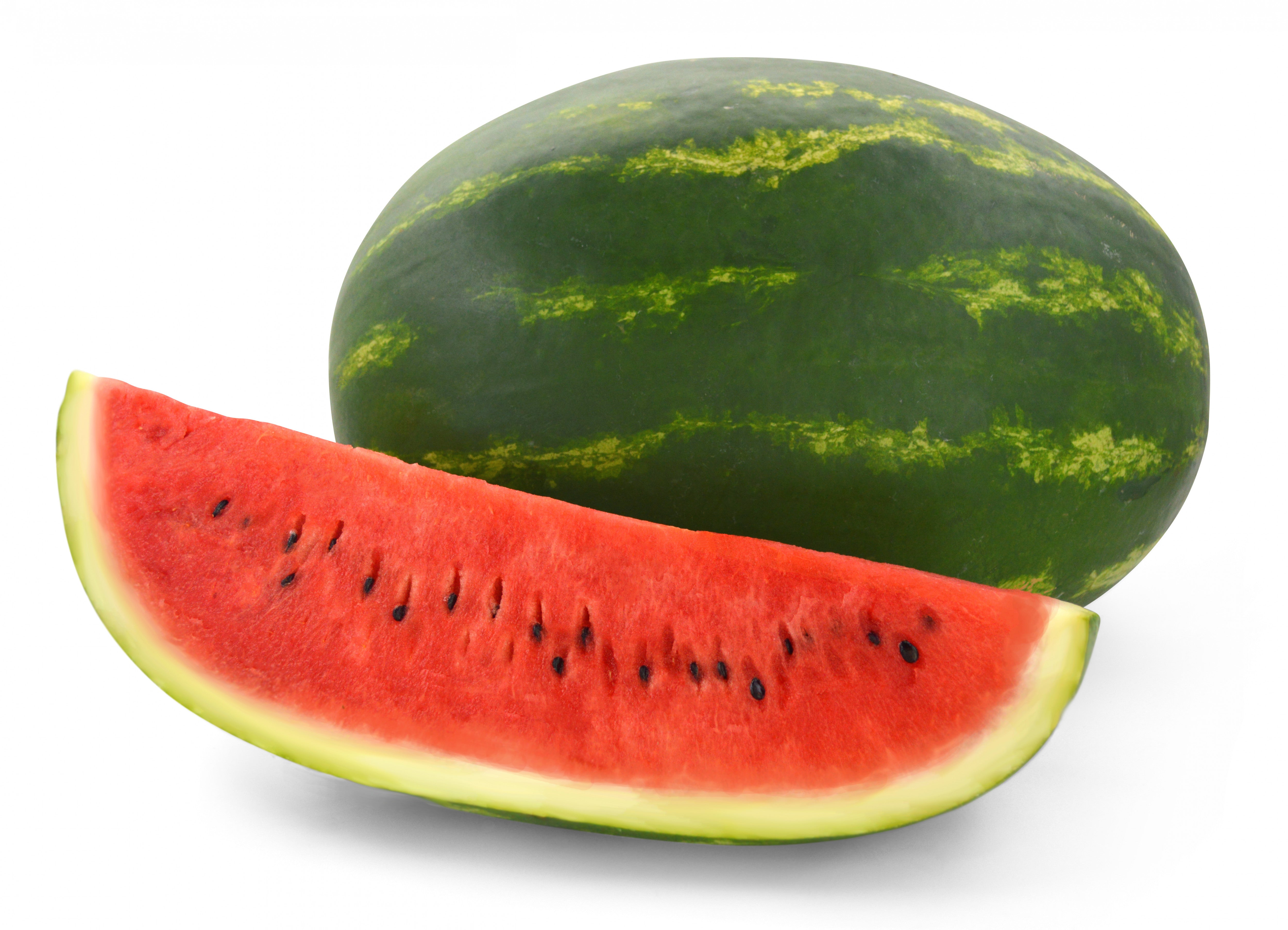 Evergrowseeds watermelon plant seeds showing a seeded, wedge-shaped fruit slice, ideal for sweet summer garden harvesting.