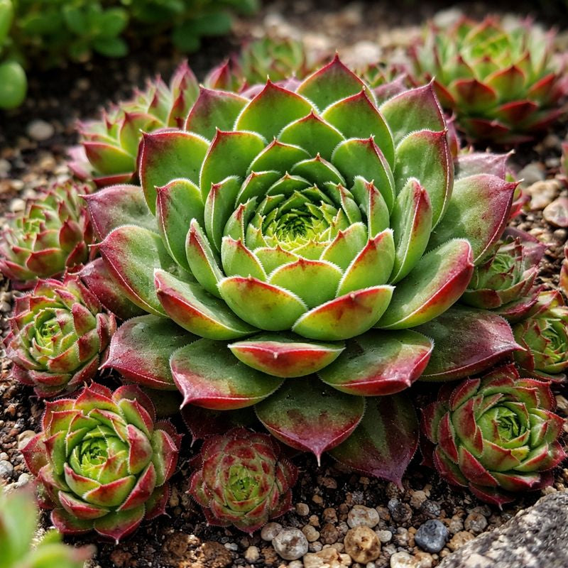 Green Chicks Sempervivum Flower seeds for Planting - Sun Loving, Heirloom & GMO Free Seeds for Home Garden
