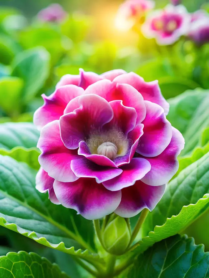 Pink Purple Gloxinia Flower seeds for Planting - Compact Growth, Heirloom & GMO Free Seeds for Home Garden