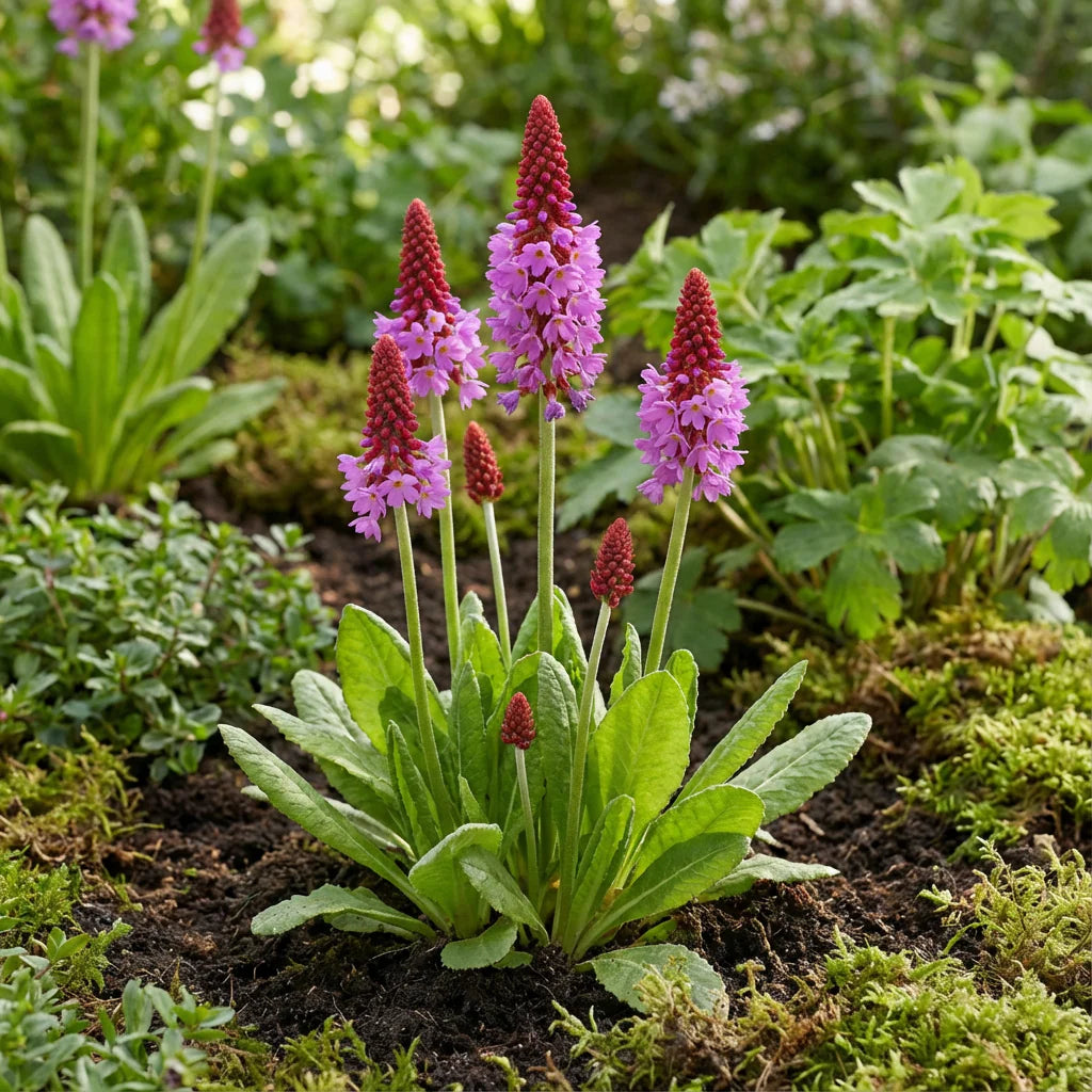 Red Purple Primula Vialii Flower seeds for Planting - Vibrant Colors, Heirloom & GMO Free Seeds for Home Garden