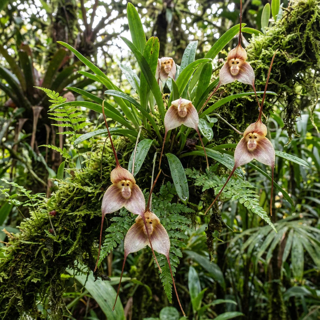 Monkey Face Orchid Flower Planting Seeds  Unique & Exotic Blooms for Your Garden - Evergrowseeds