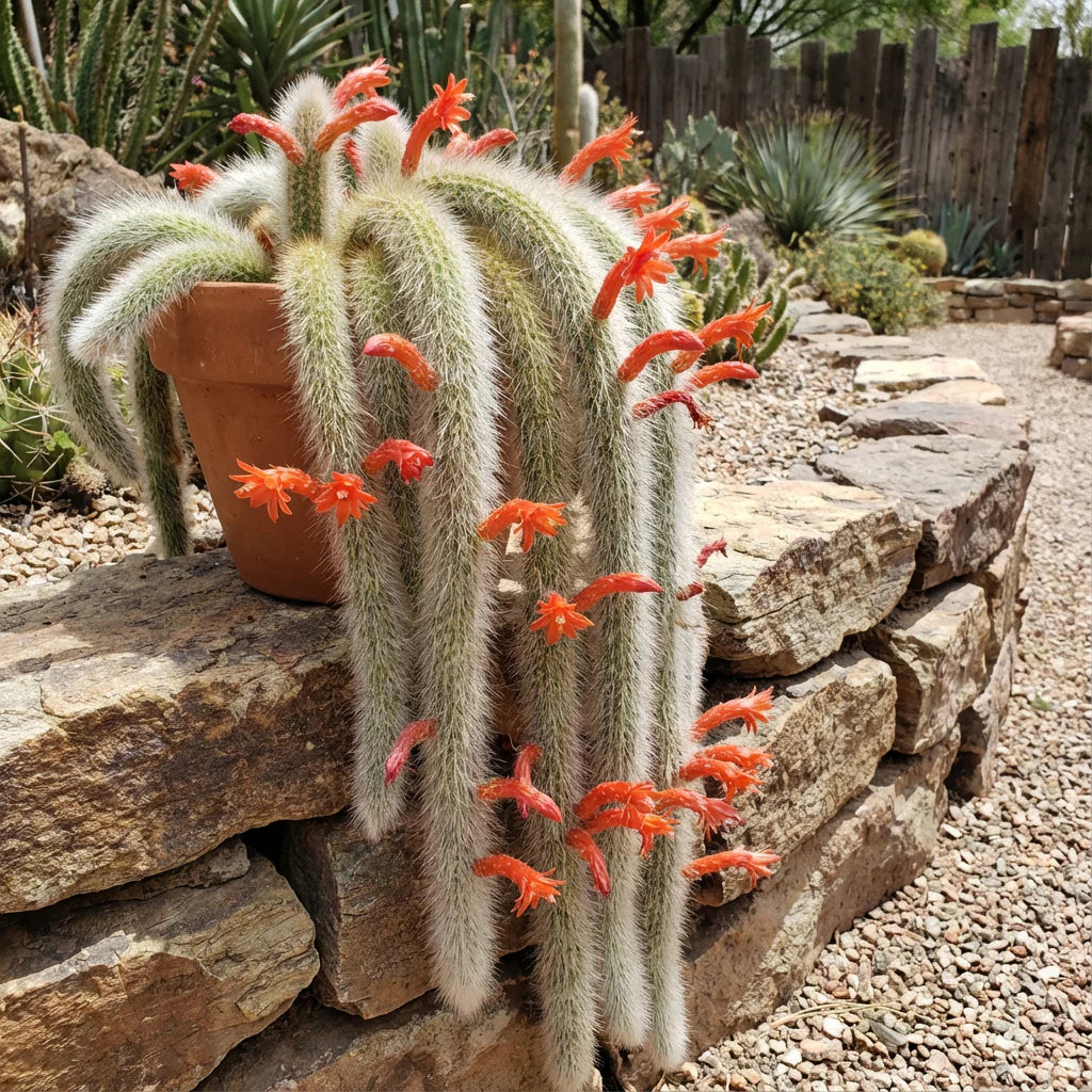 Monkey Tail Cactus Flower Seeds for Planting  Unique Cacti for Your Garden - Evergrowseeds