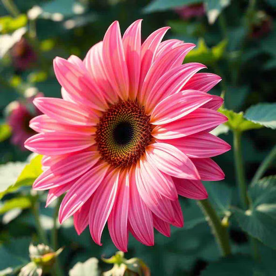 Pink Sunflower Flower seeds for Planting - Perfect for Borders, Heirloom & GMO Free Seeds for Home Garden